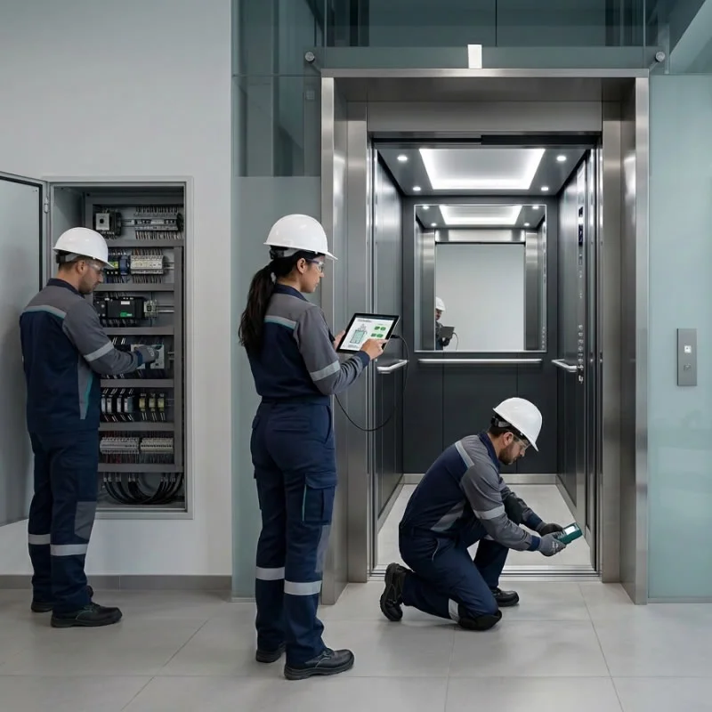 Solicite hoy mantenimiento preventivo y soporte técnico para conservar su ascensor seguro y confiable con la atención profesional de Ascensores Fahenn en Bogotá, Colombia