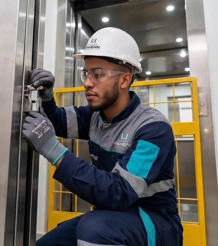 Obtenga puertas suaves, alineadas y seguras con ajustes precisos de marcos y nivelación, con técnicos Fahenn, para mejorar la experiencia de usuarios en Bogotá, Colombia