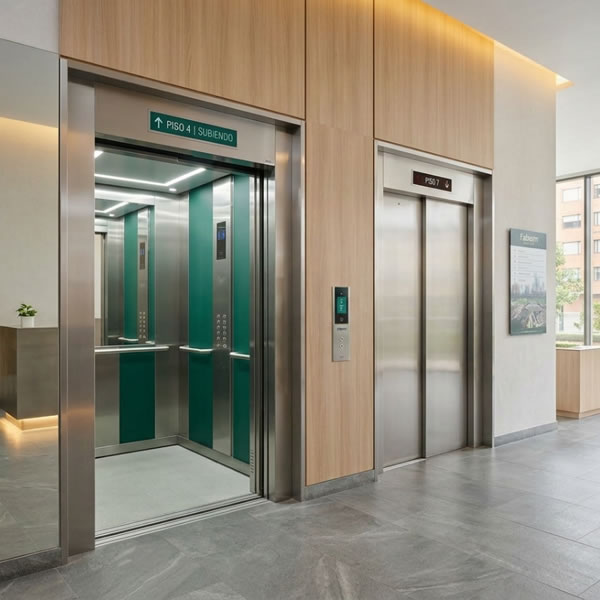 Optimice hoy la circulación en oficinas y centros empresariales con ascensores modernos, silenciosos, seguros y eficientes para colaboradores y visitantes en Bogotá y Colombia