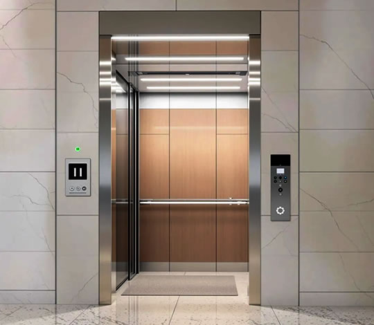 Descubra un ascensor actual con cabina elegante, acabados premium y operación segura; solicite asesoría para renovar su proyecto con Ascensores Fahenn en Bogotá, Colombia